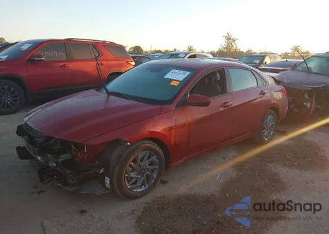 2025 Hyundai Elantra Hybrid Blue из США, поврежденный, VIN KMHLM4DJ2SU147522